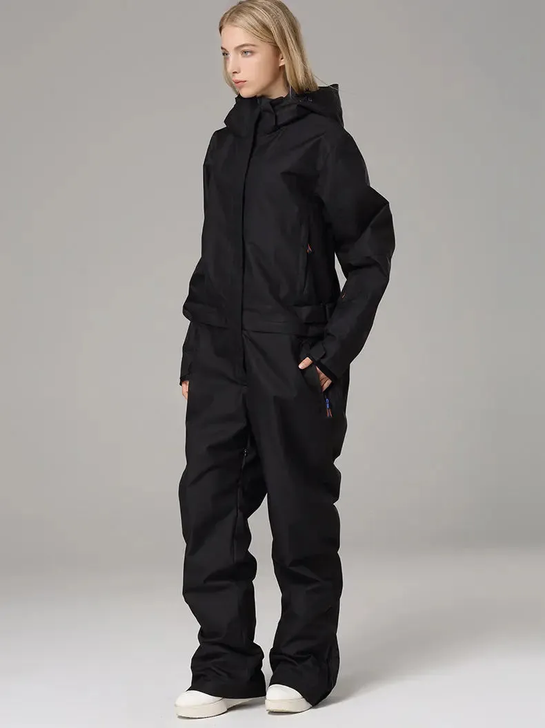 Outdoor One Piece Ski Suits Waterproof Snowsuits