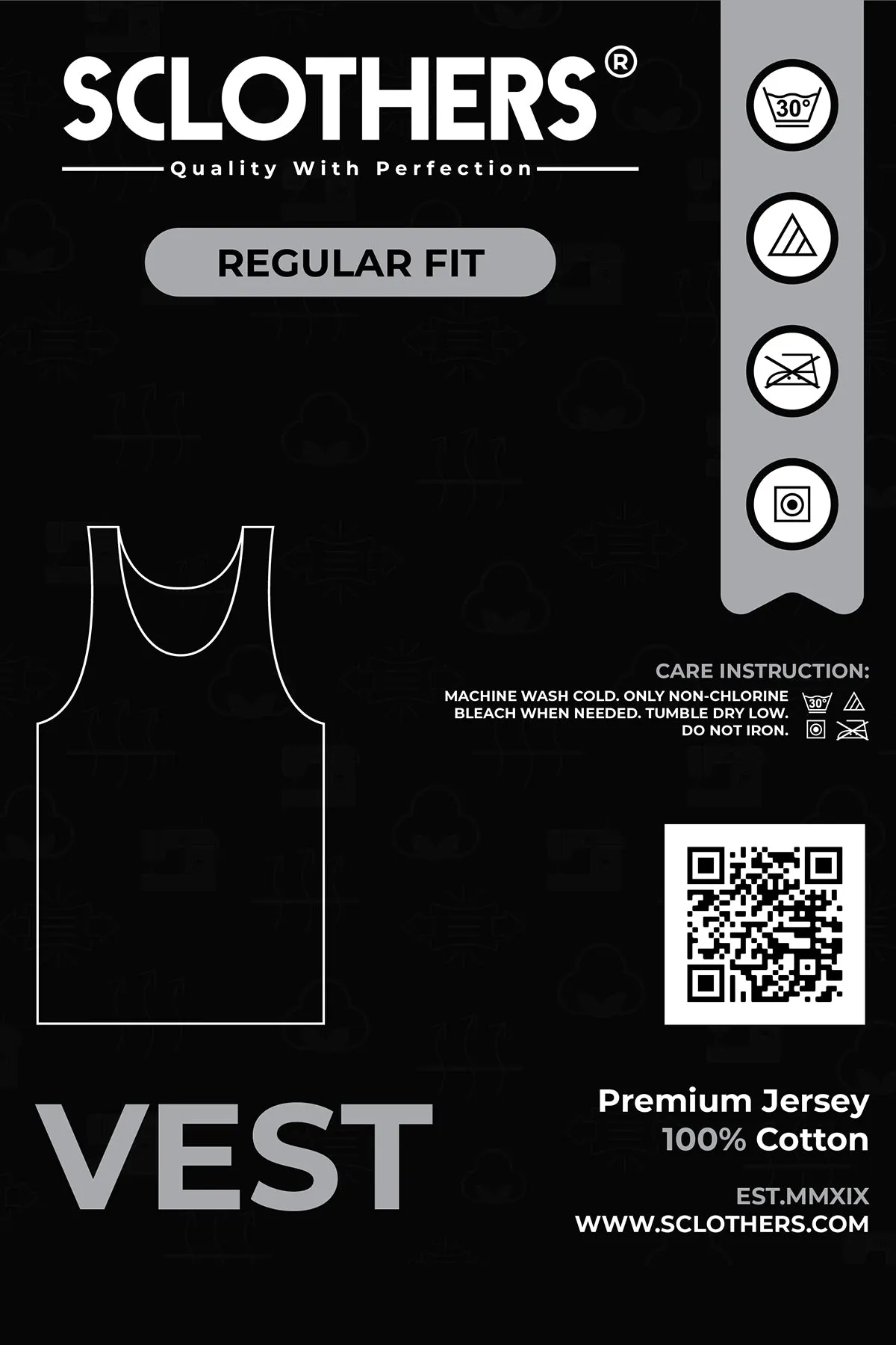 Pack of 2 Men Vest (Plus Size) - P22 - MV0005P