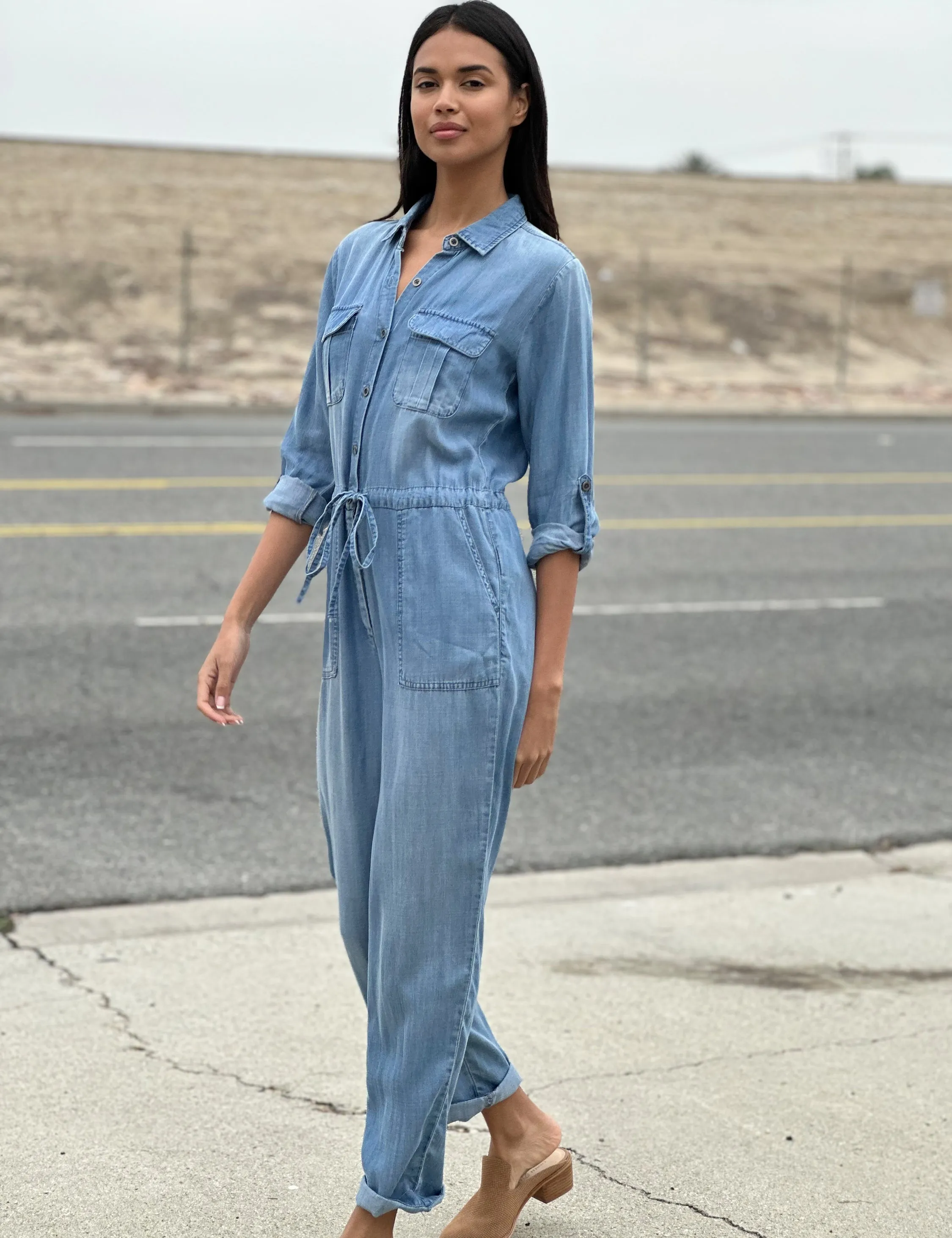 Perfect Soft Denim Jumpsuit