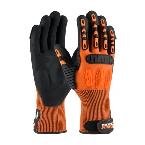 PIP 120-5150 Maximum Safety TuffMax5 Seamless Knit HPPE Blend with Nitrile Grip and TPR Impact Protection Glove (One Dozen)