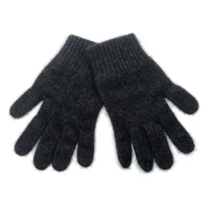 Plain Possum Merino Gloves - Espresso