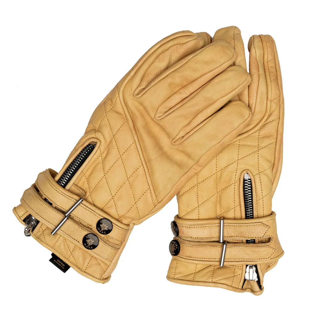 Quilted Cafe Racer Gloves