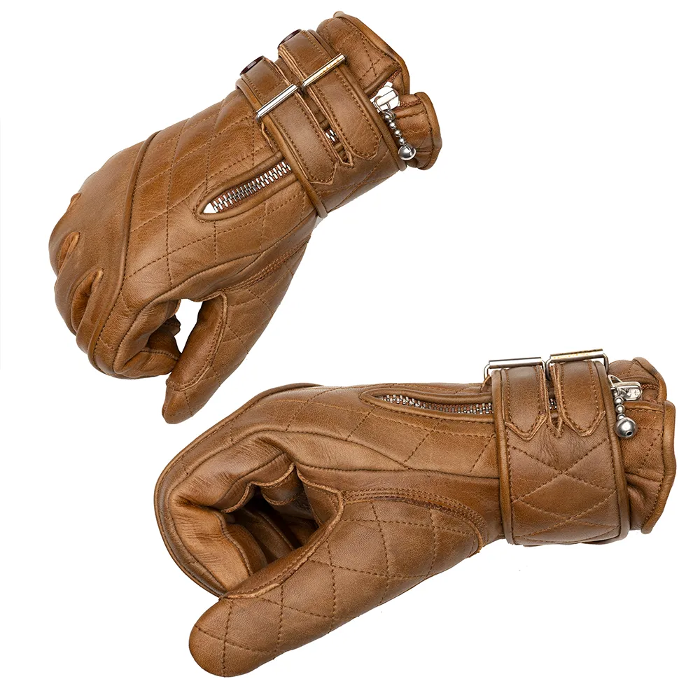 Quilted Cafe Racer Gloves