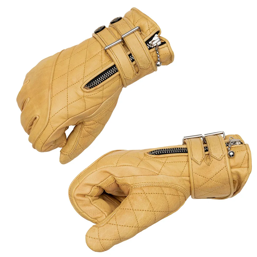 Quilted Cafe Racer Gloves