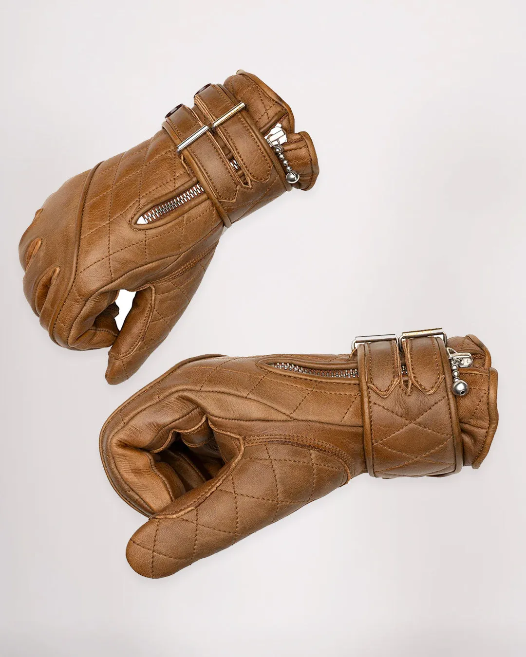 Quilted Cafe Racer Gloves