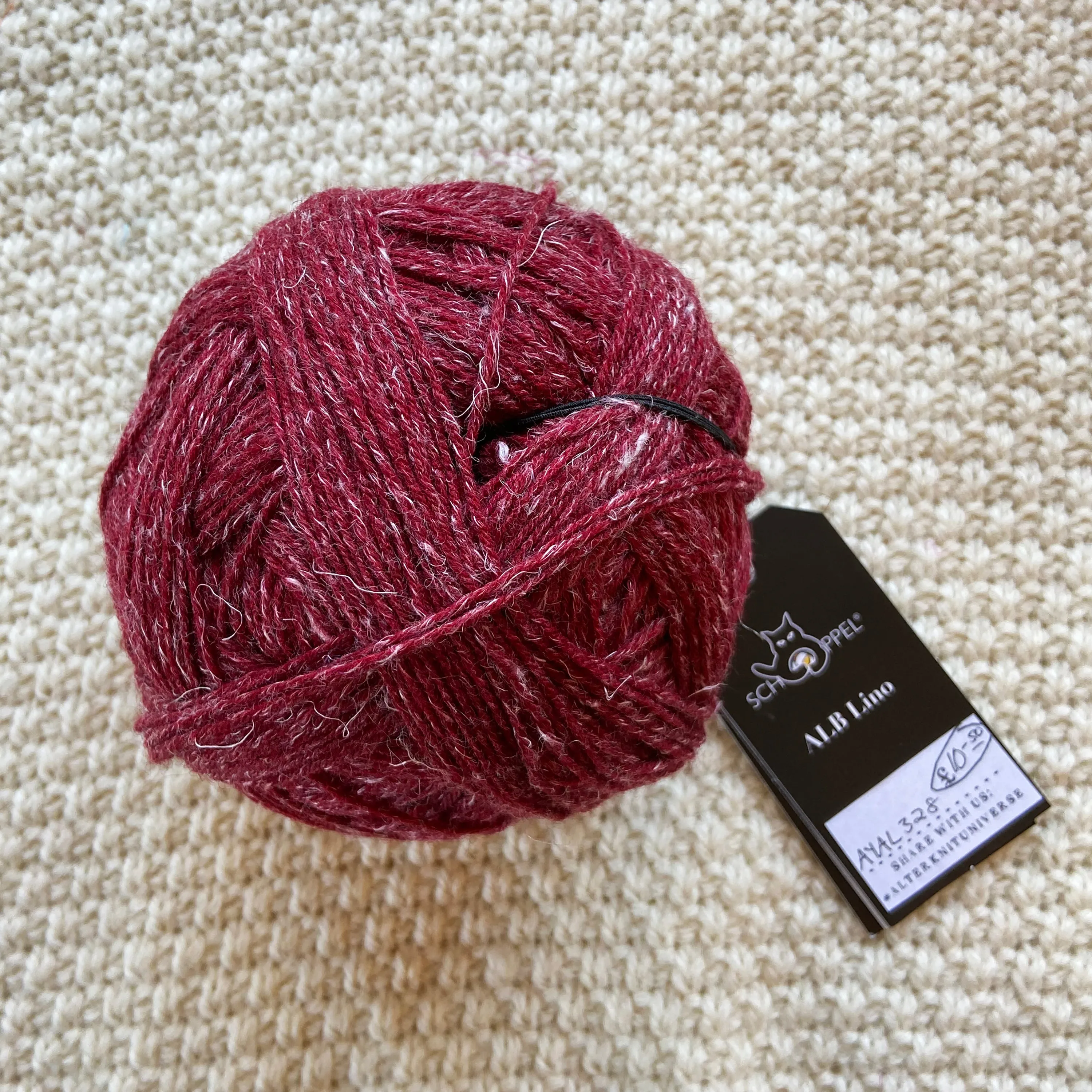 "Maroon" Alb Lino 100g