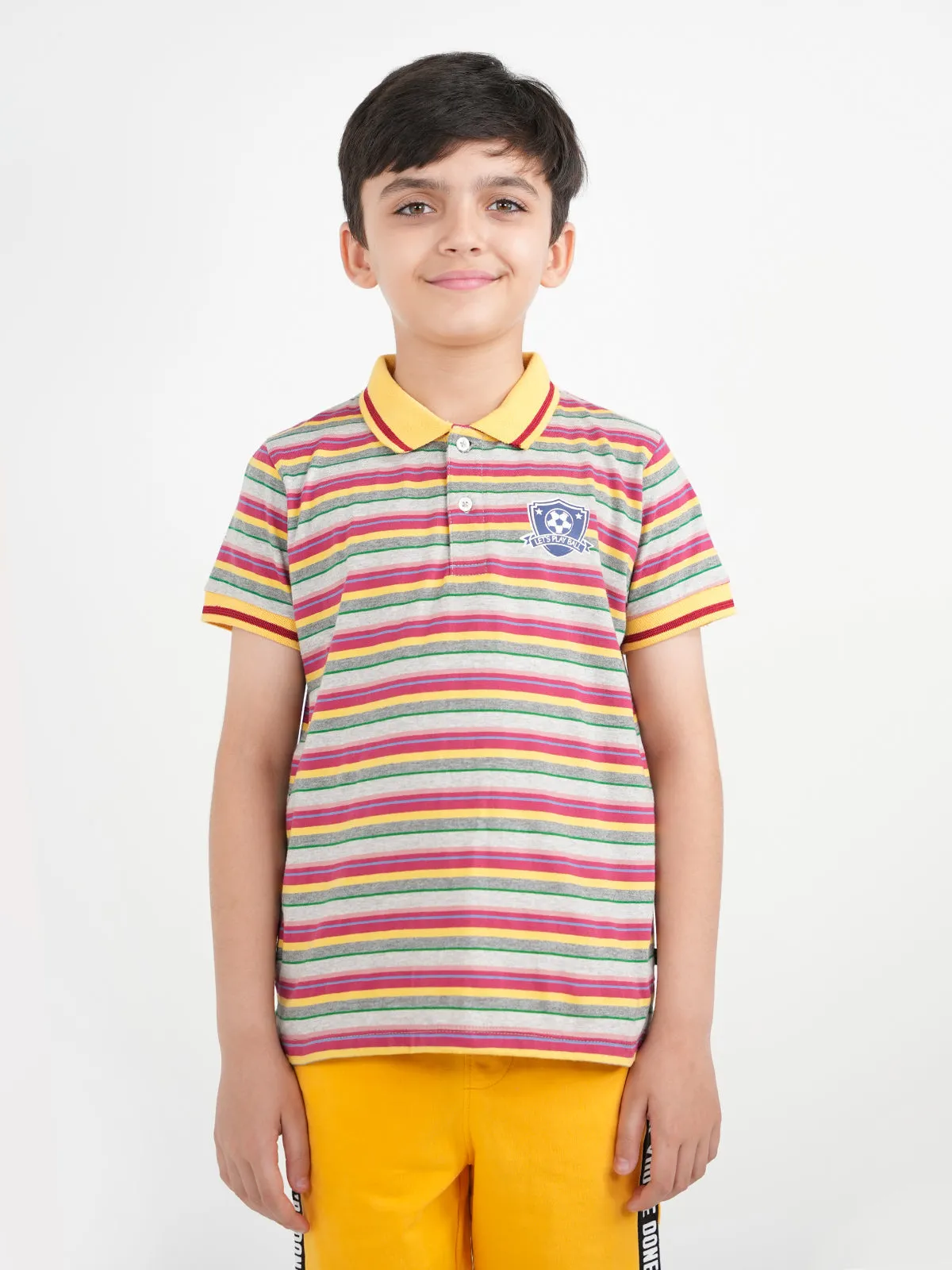 "MOSI" Kids Casual Summer Polo Tee Shirt