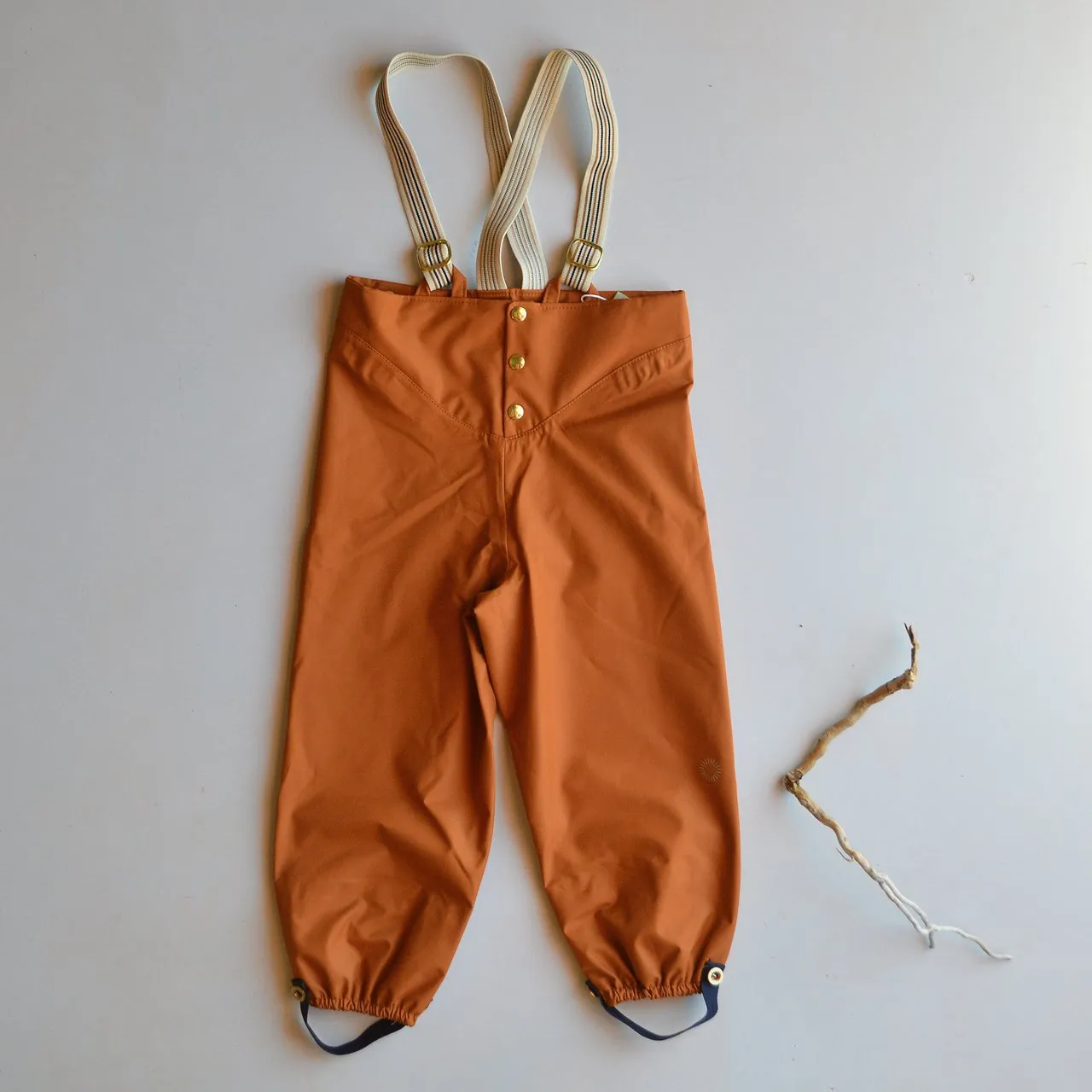 Rain Pants for Kids 100% recycled PET - Red Oak (8-10y) *Last pair!