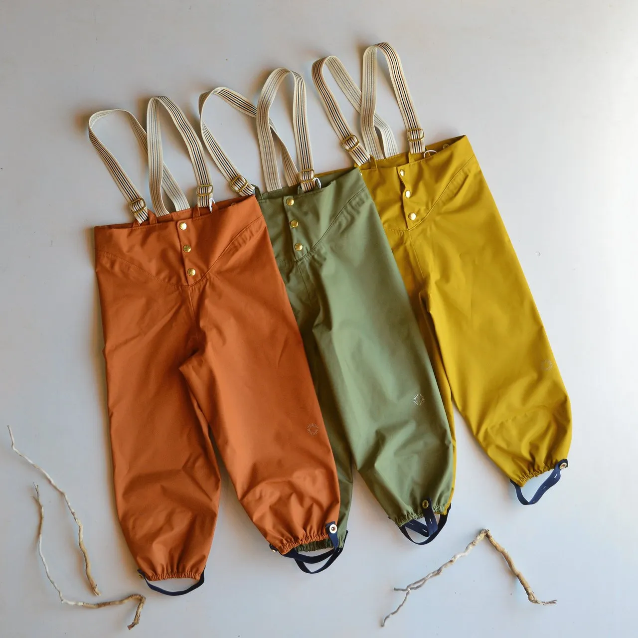 Rain Pants for Kids 100% recycled PET - Red Oak (8-10y) *Last pair!