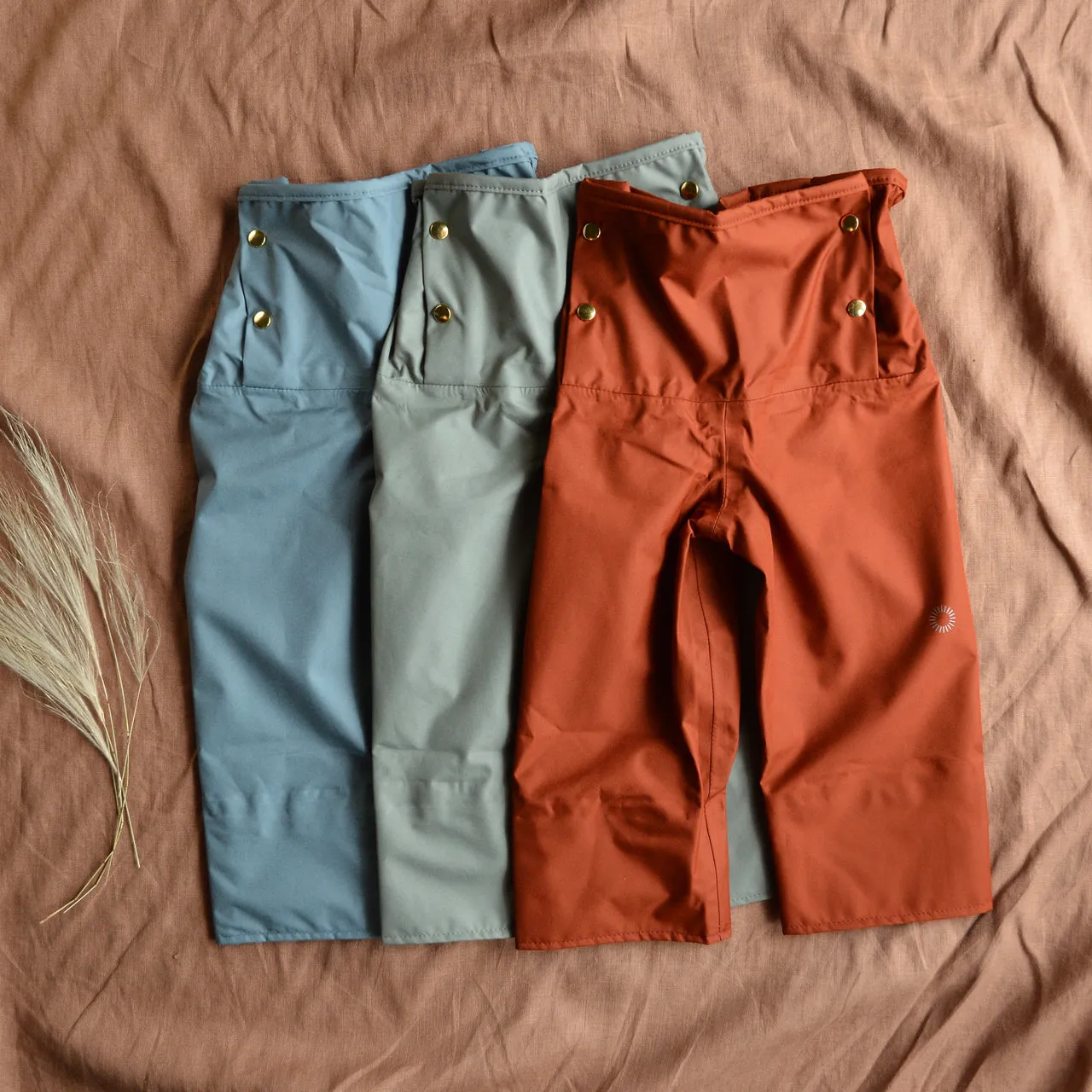 Rain Sailor Pants for Kids 100% recycled PET - Heron (2-10y)