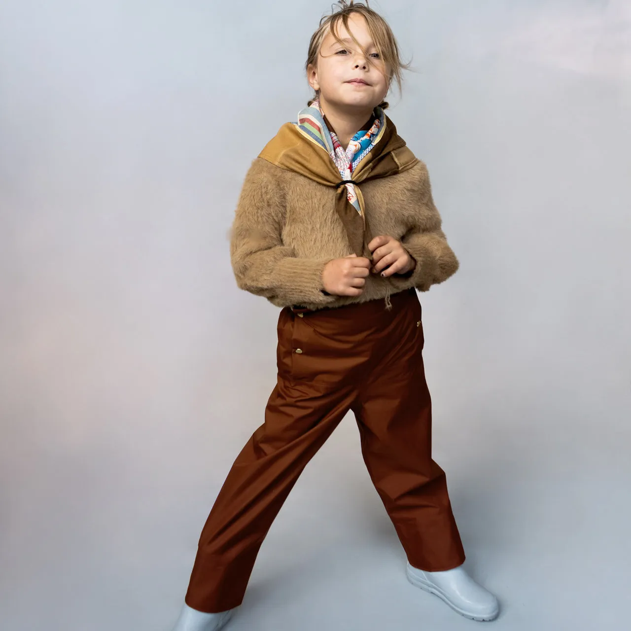 Rain Sailor Pants for Kids 100% recycled PET - Sumac (2-12y)