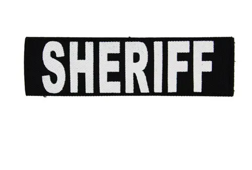 Sheriff Patch Front with Hook & Loop Fastener