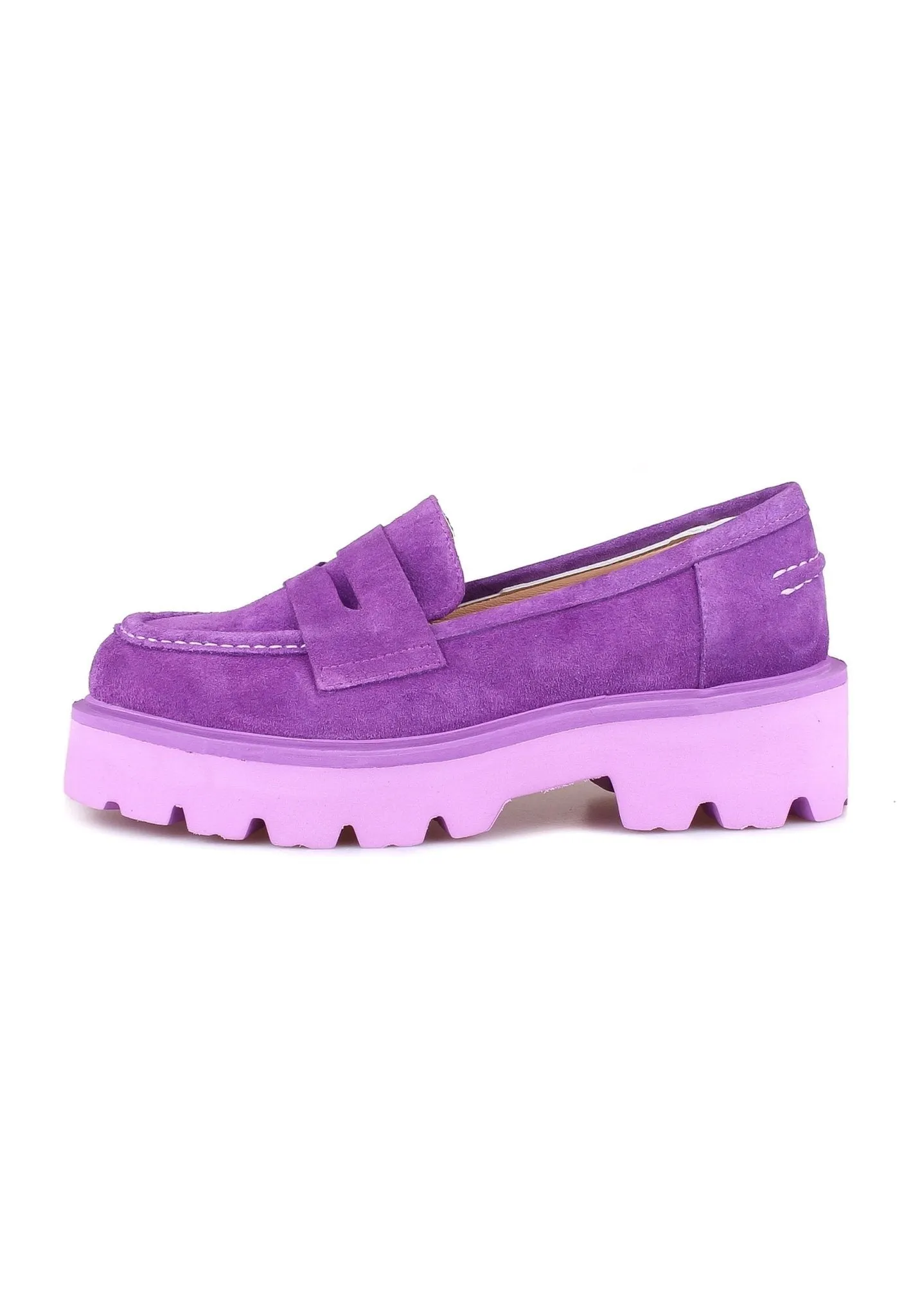 Slip-on Suede Loafers - Violet