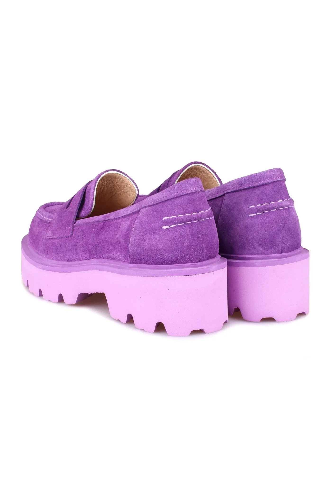 Slip-on Suede Loafers - Violet