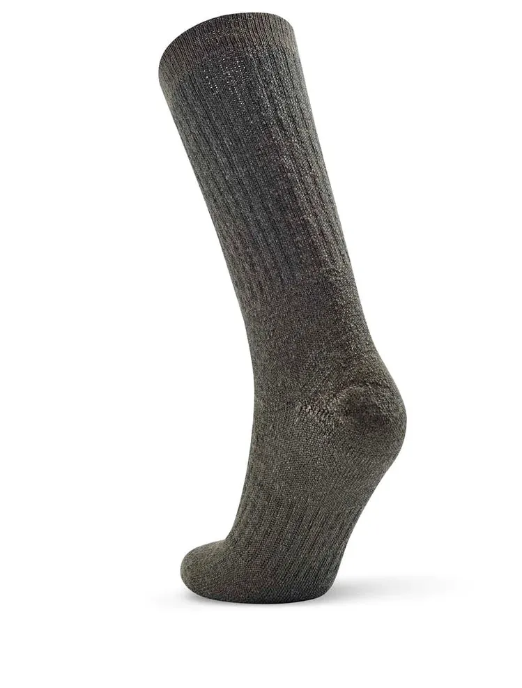 Southern Merino Wool Boot Socks in Khaki - Narrow Fit