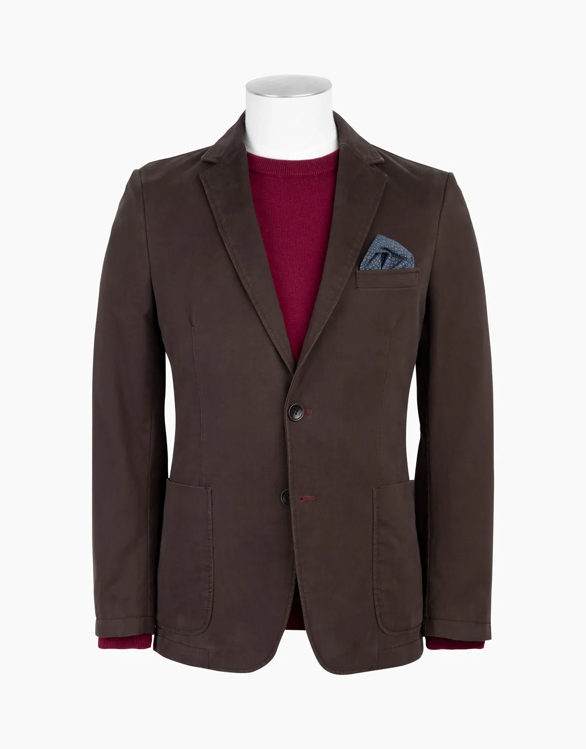 Spectre Dark Brown Twill Blazer