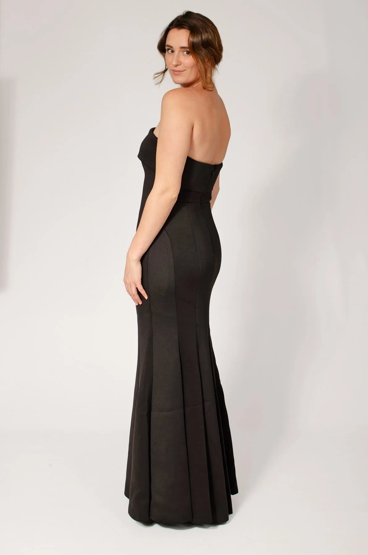 Strapless Lined Formal Maxi Dress