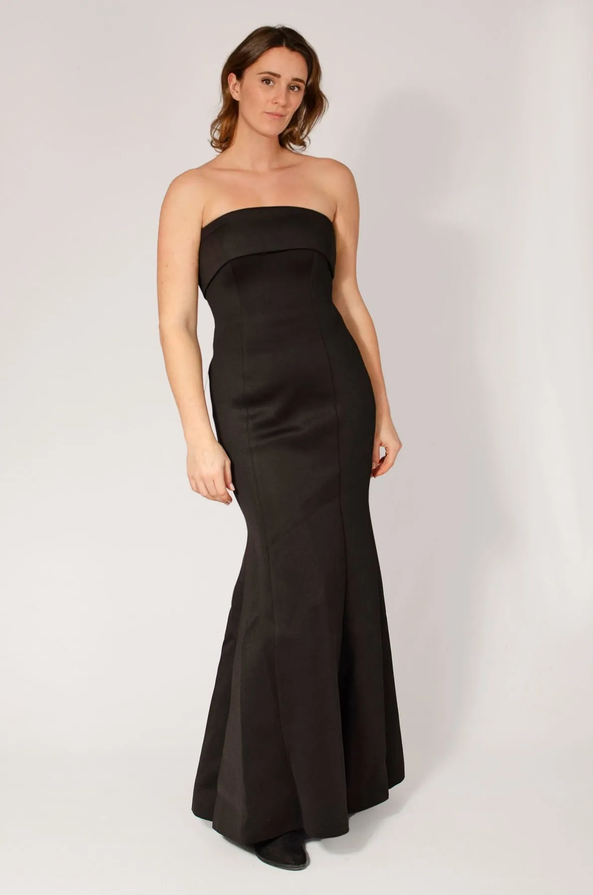 Strapless Lined Formal Maxi Dress