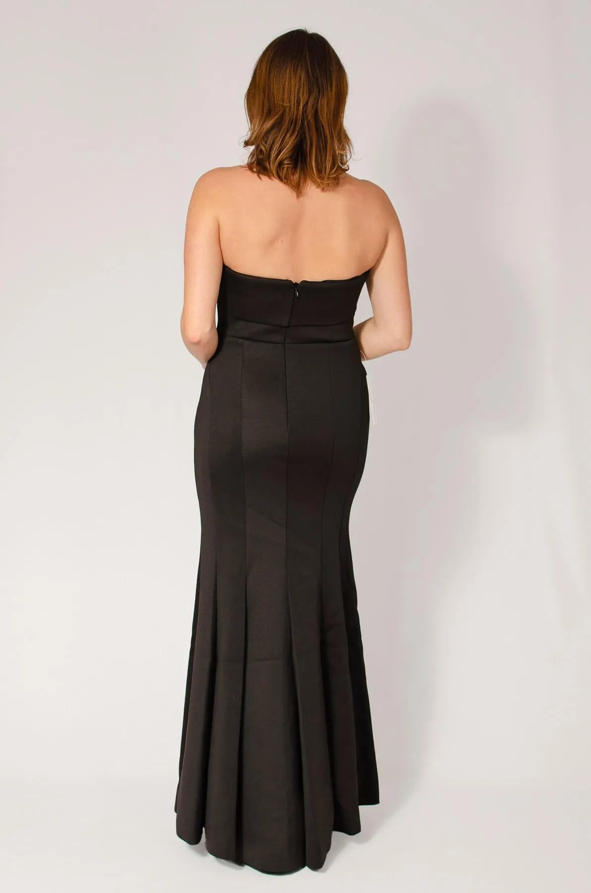 Strapless Lined Formal Maxi Dress