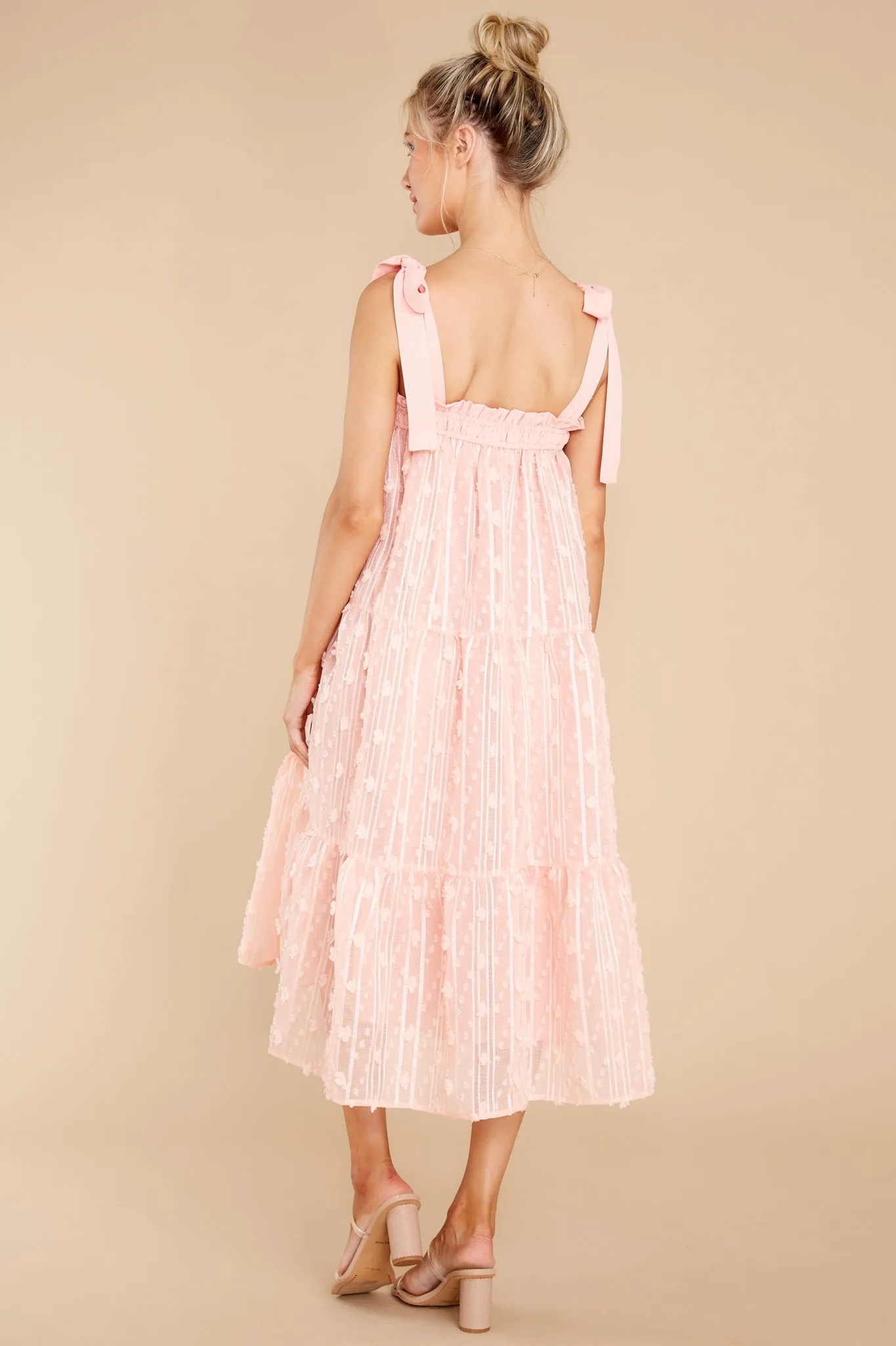 Sweet Lady Light Pink Midi Dress