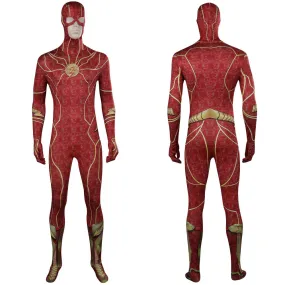 The Flash Barry Allen Jumpsuit Halloween Carnival Cosplay Costume