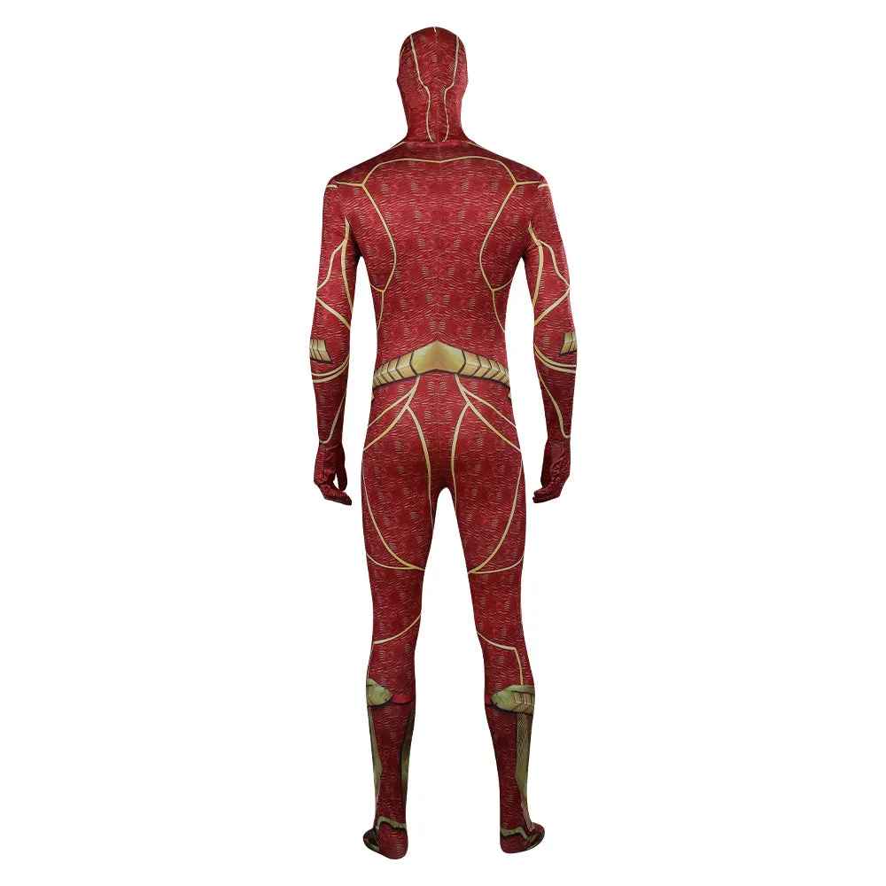 The Flash Barry Allen Jumpsuit Halloween Carnival Cosplay Costume