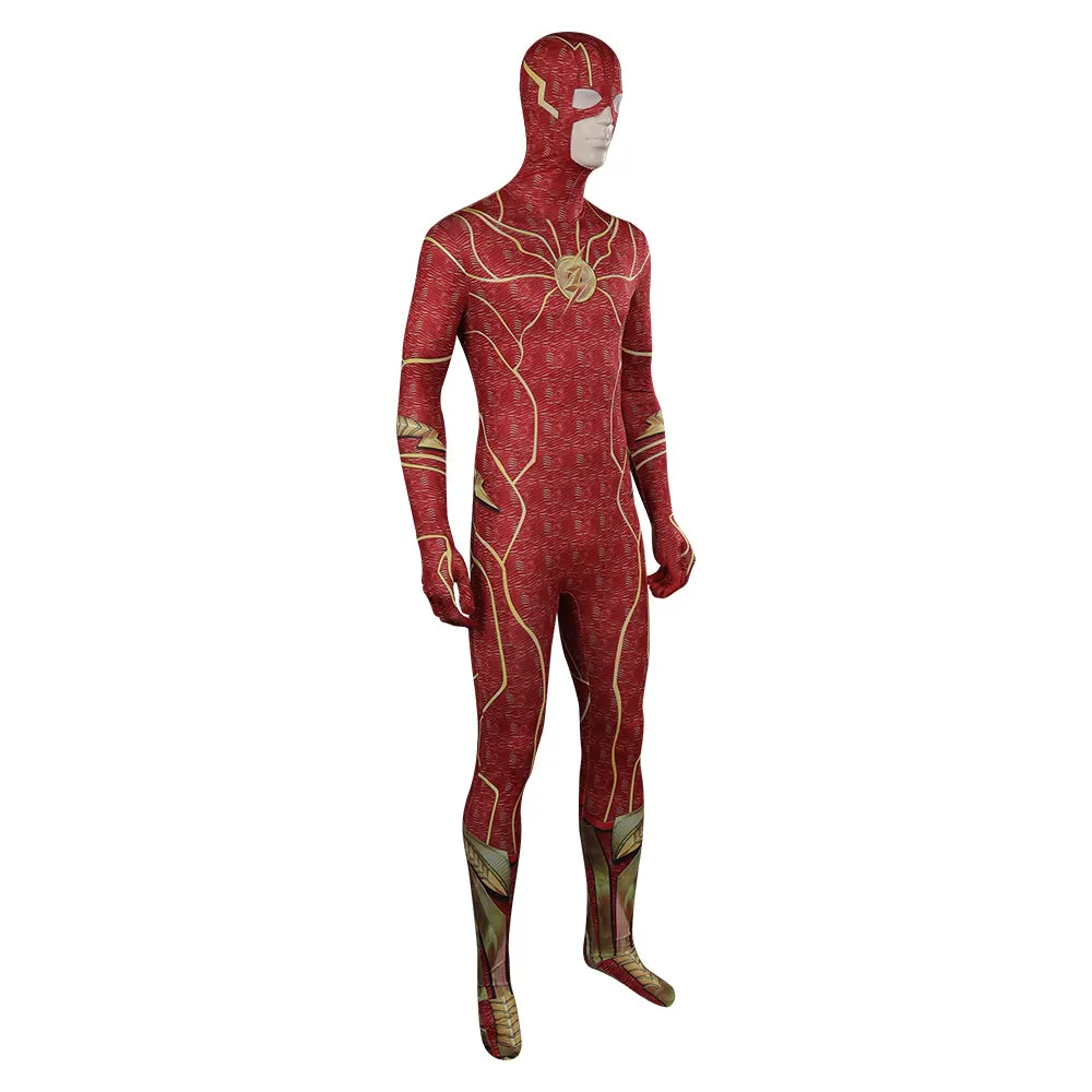 The Flash Barry Allen Jumpsuit Halloween Carnival Cosplay Costume