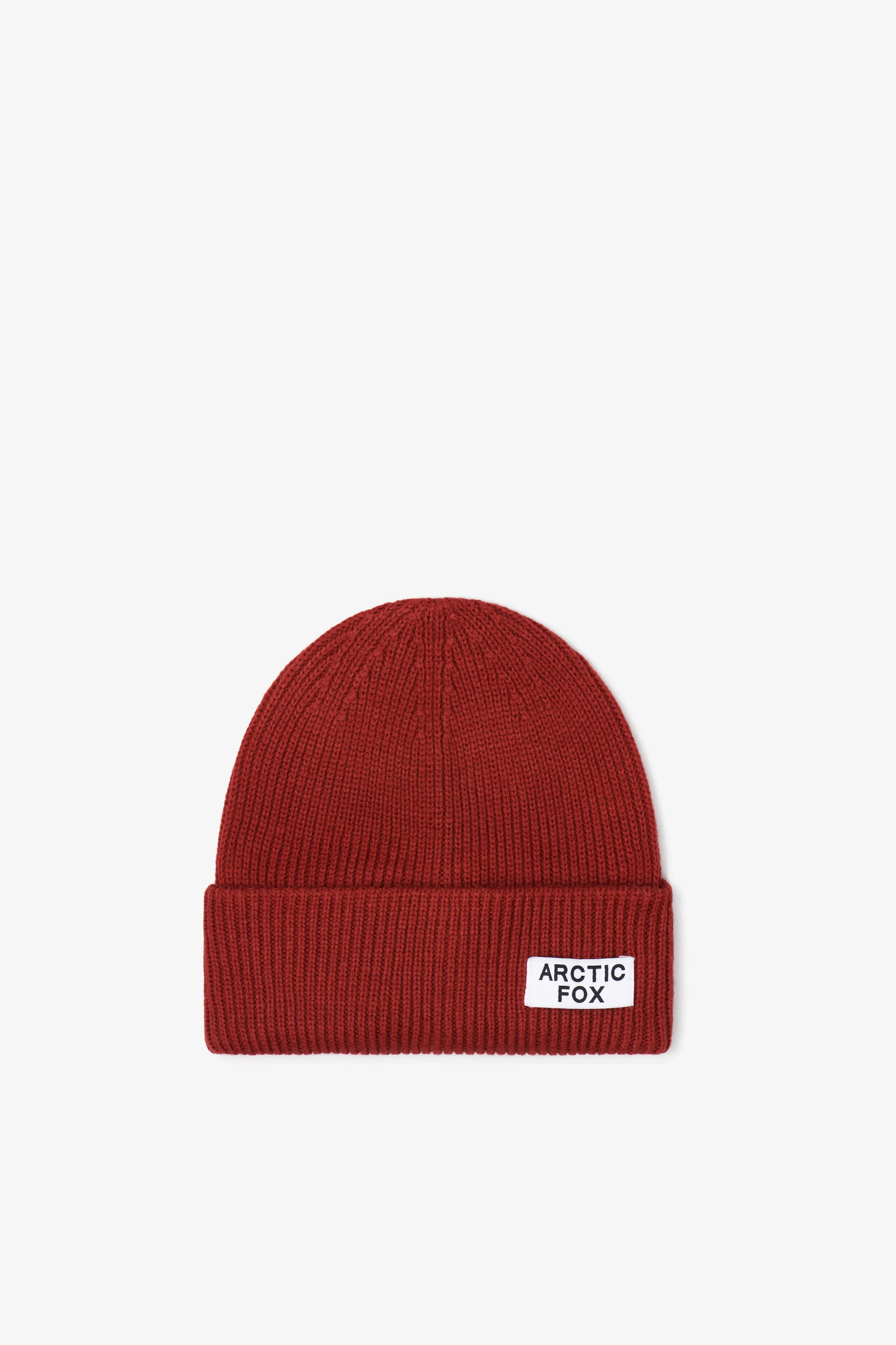 The Recycled Bottle Beanie in Deep Terracotta