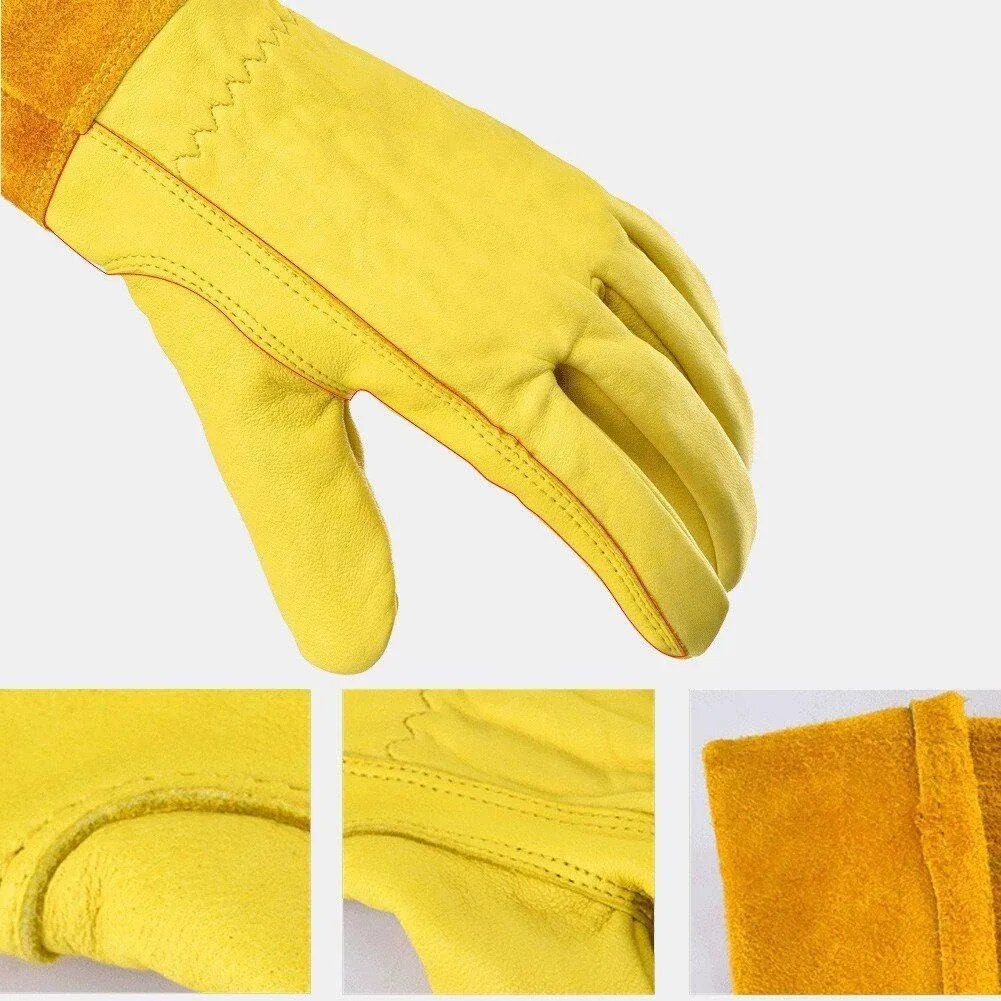 Thorn Proof Long Garden Gloves XL -Yellow