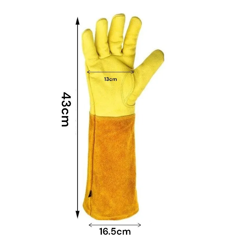 Thorn Proof Long Garden Gloves XL -Yellow