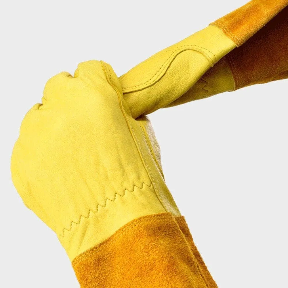 Thorn Proof Long Garden Gloves XL -Yellow