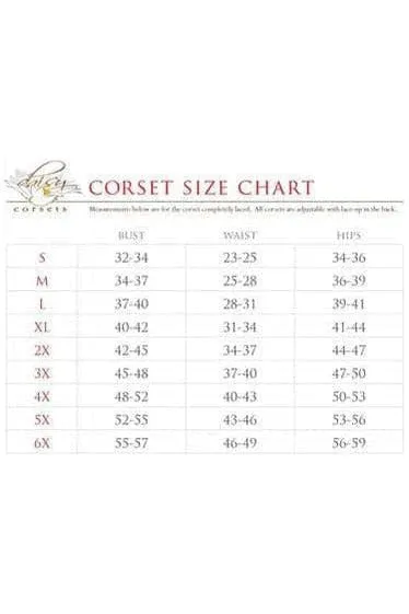 Top Drawer 4 PC Midnight Angel Corset Costume