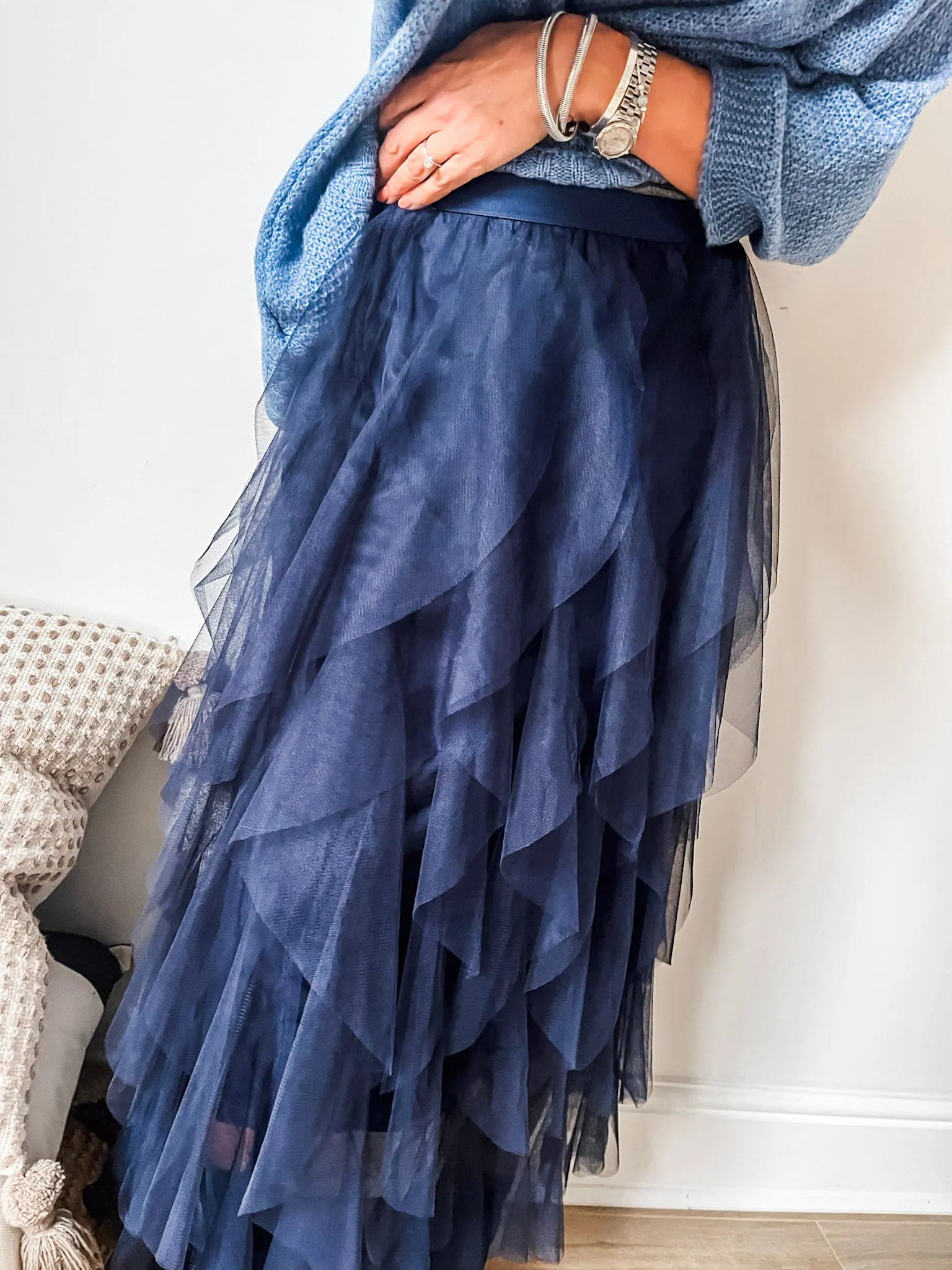 Tulle Layered Mesh Skirt