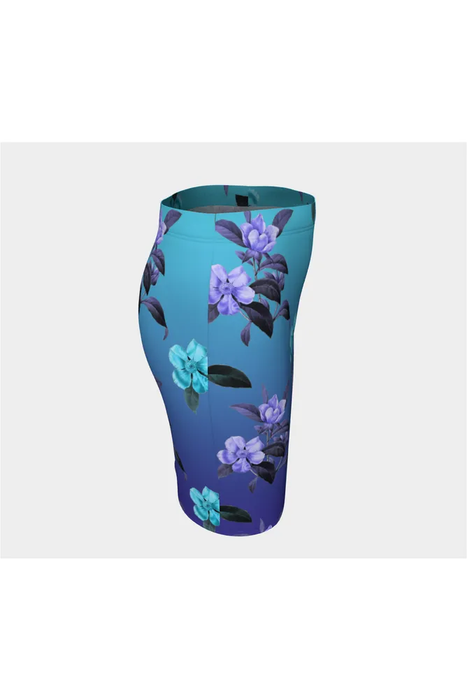 Twilight Floral Fitted Skirt