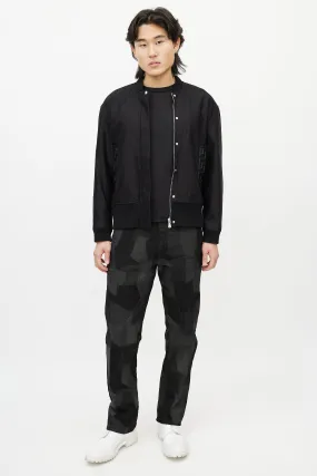 Versus Black Greca Bomber Jacket