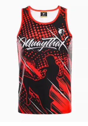 Vszap VTT025 Muay Thai Boxing Quick Dry Vest Tank Top S-4XL 2 Colours Unisex