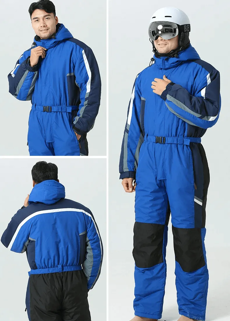 Waterproof Warm Ski Jumpsuit with Fleece Lining - SF2052