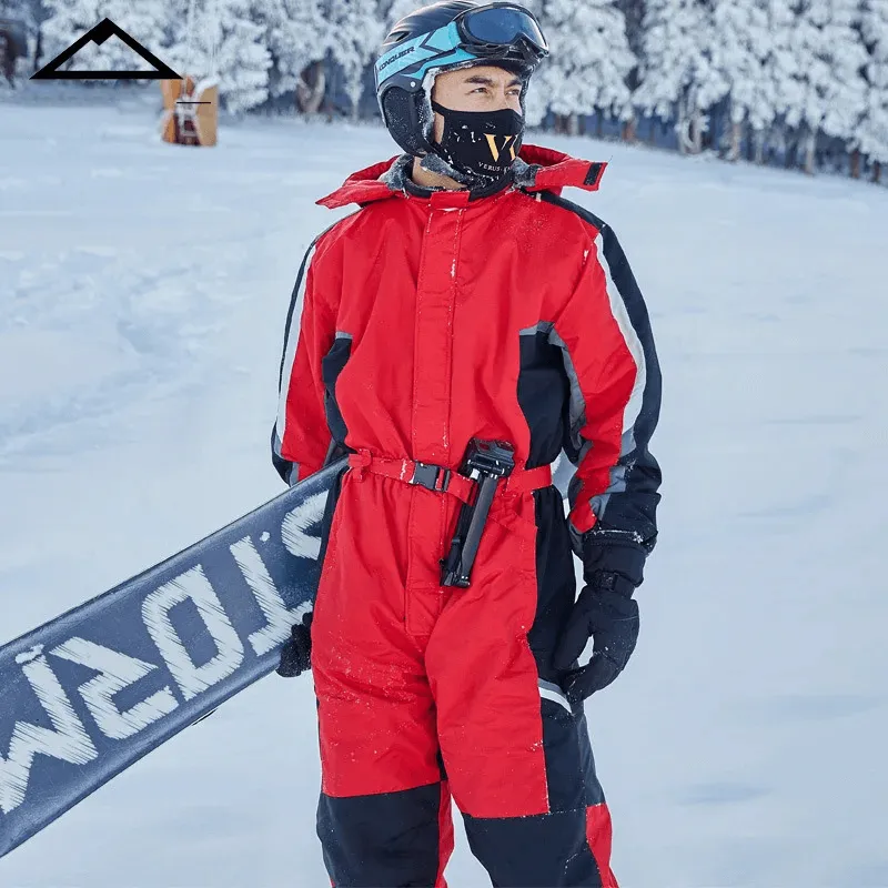 Waterproof Warm Ski Jumpsuit with Fleece Lining - SF2052