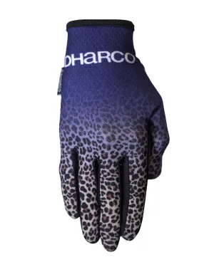 Womens Race Glove | Purple Leopard